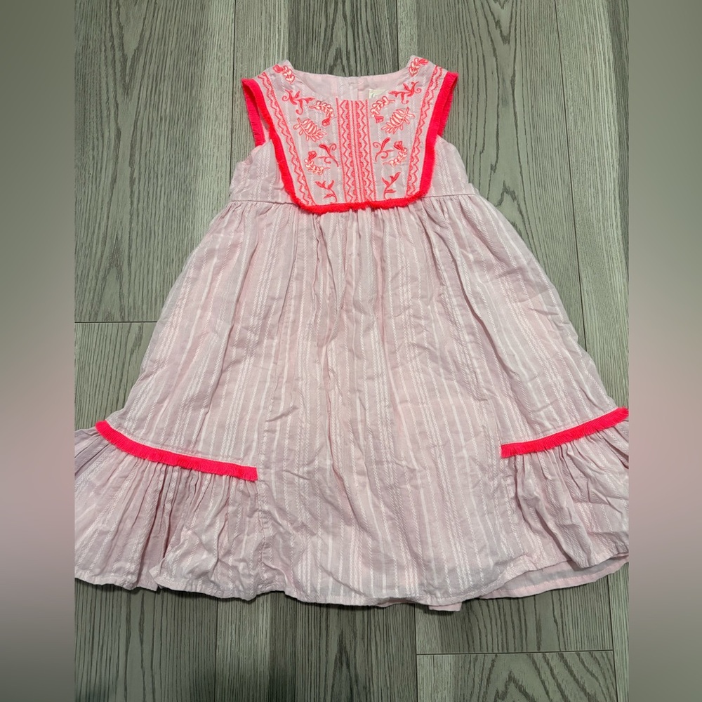 The Prairie By Rachel Ashwell Embroidered Striped Sleeveless Dress Size 5T